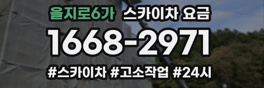 을지로6가 스카이차 요금