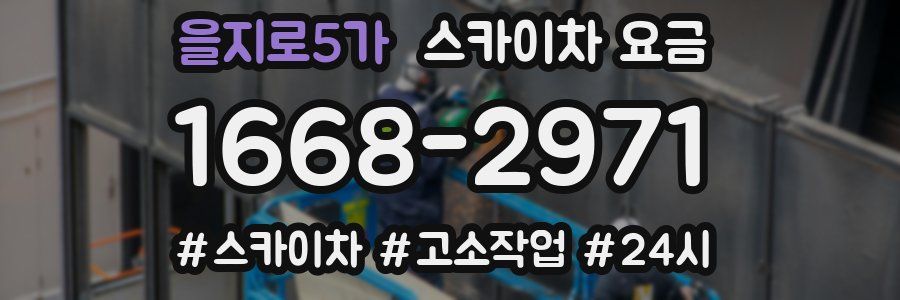 을지로5가 스카이차 요금