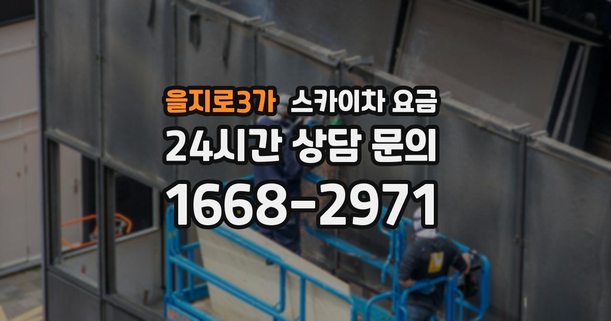 을지로3가 스카이차 요금