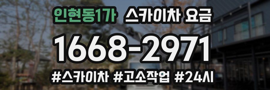 인현동1가 스카이차 요금