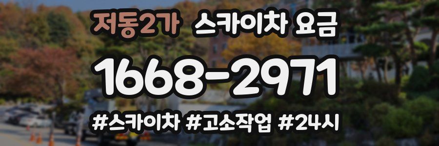 저동2가 스카이차 요금