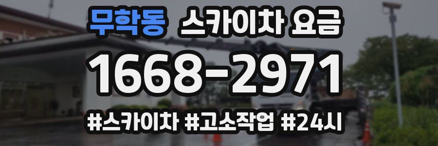 무학동 스카이차 요금