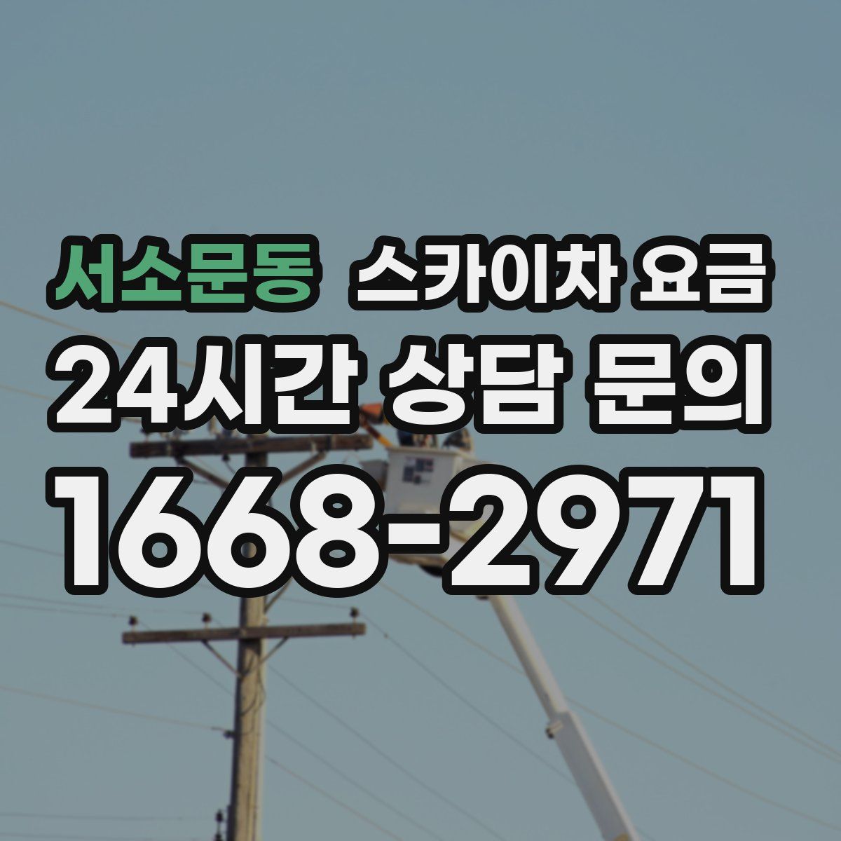 서소문동 스카이차 요금