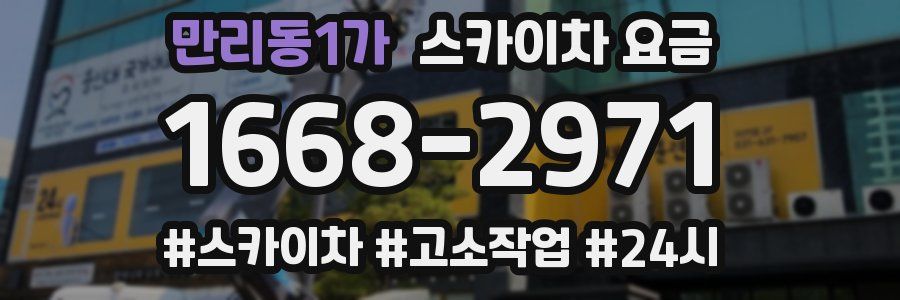 만리동1가 스카이차 요금