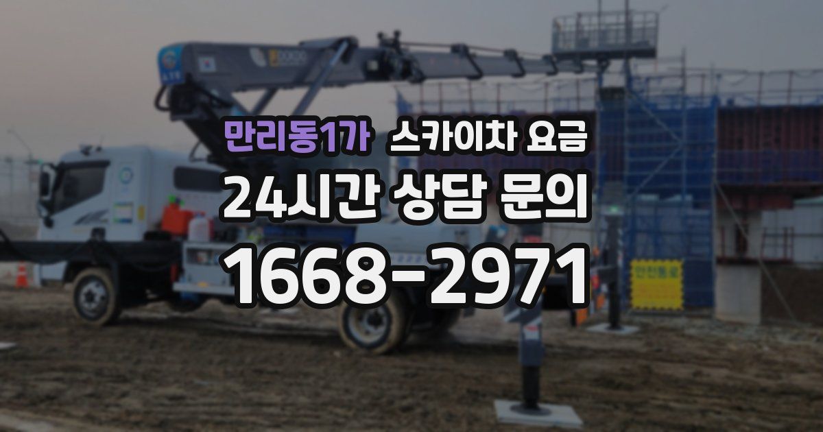 만리동1가 스카이차 요금