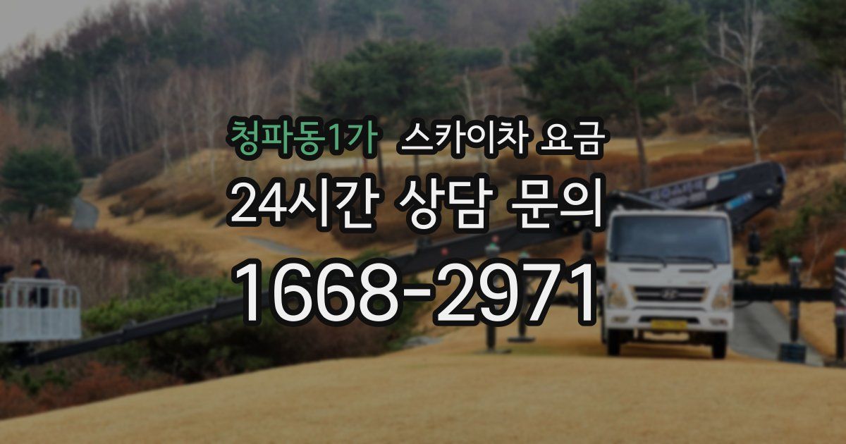 청파동1가 스카이차 요금