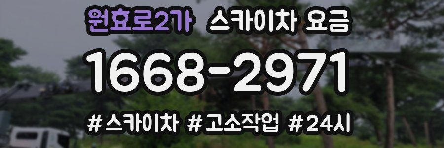 원효로2가 스카이차 요금