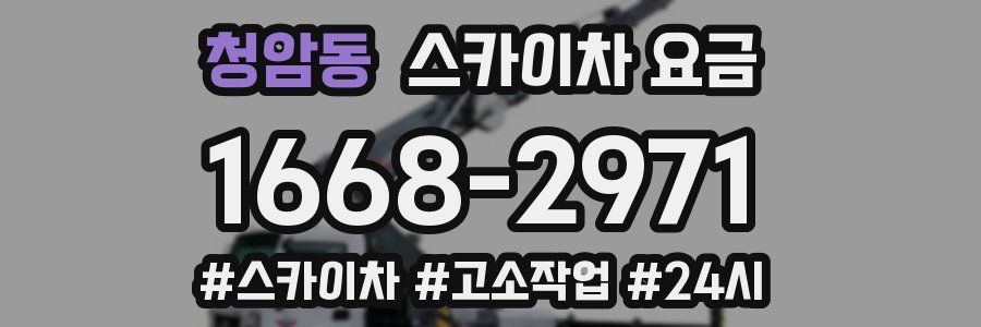 청암동 스카이차 요금