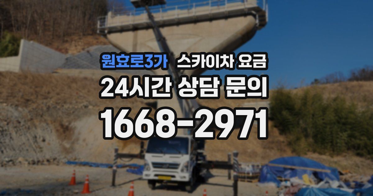 원효로3가 스카이차 요금