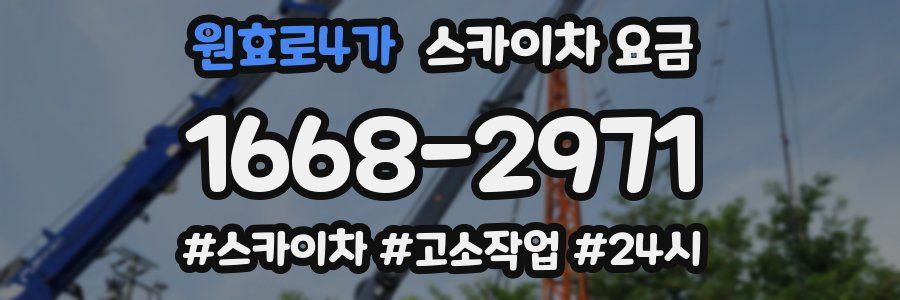 원효로4가 스카이차 요금
