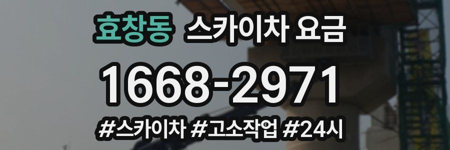 효창동 스카이차 요금