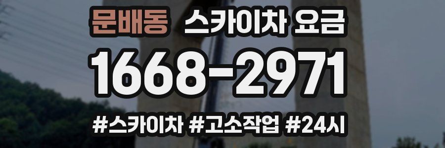 문배동 스카이차 요금