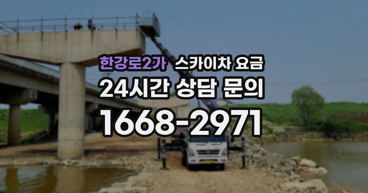 한강로2가 스카이차 요금