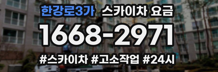 한강로3가 스카이차 요금