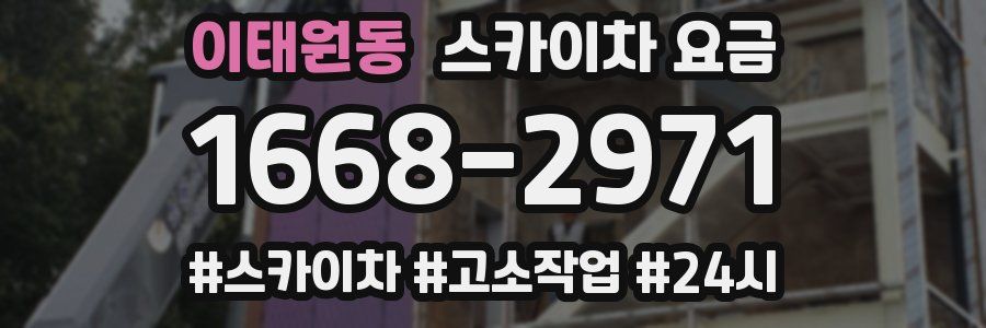 이태원동 스카이차 요금