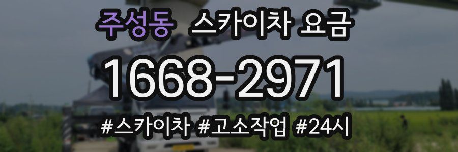 주성동 스카이차 요금