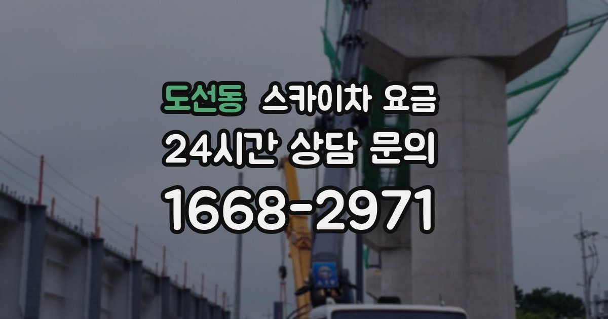 도선동 스카이차 요금