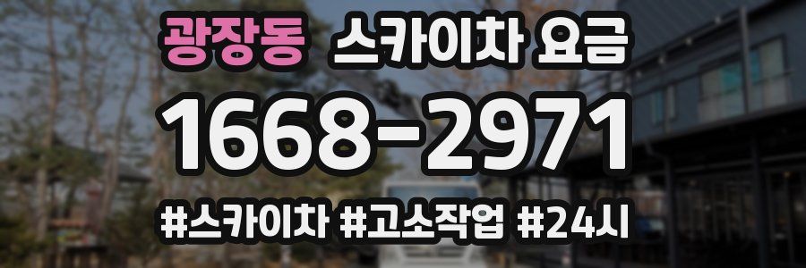 광장동 스카이차 요금