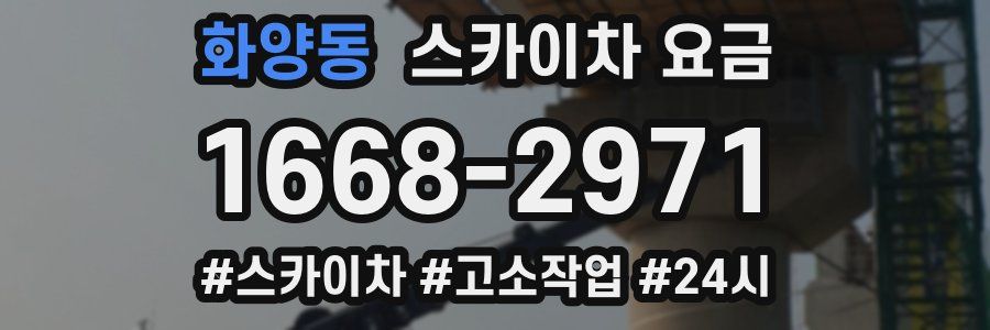 화양동 스카이차 요금