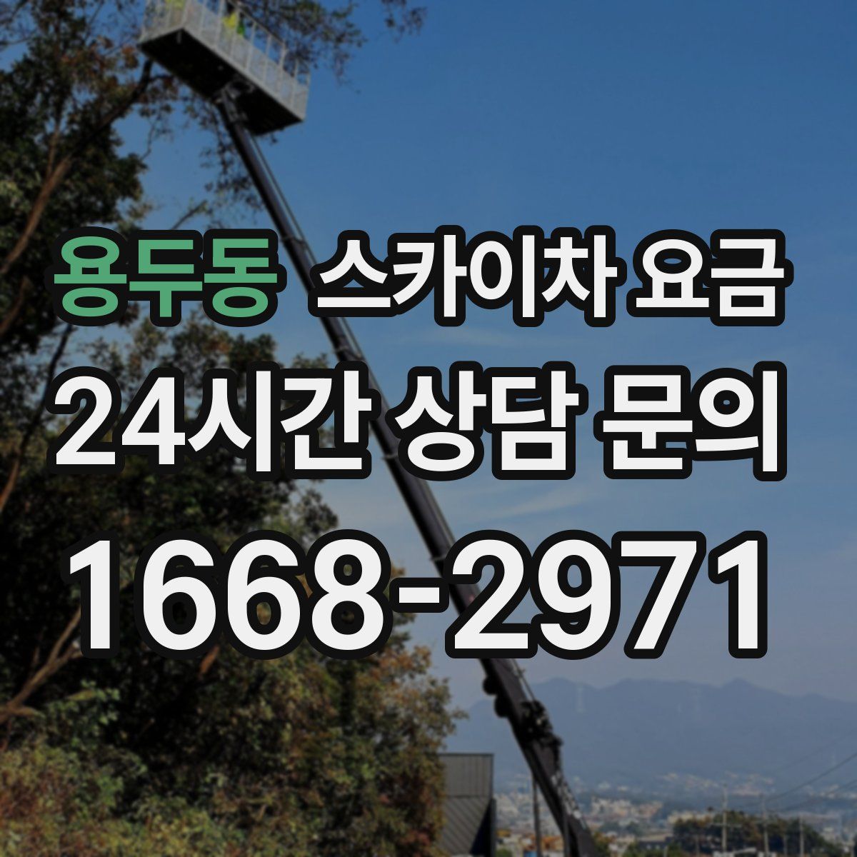 용두동 스카이차 요금