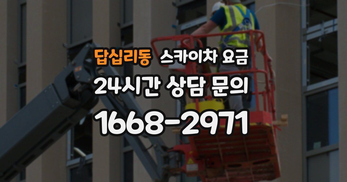 답십리동 스카이차 요금
