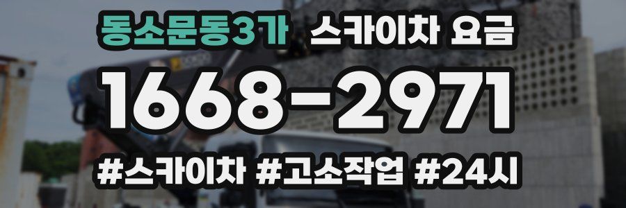동소문동3가 스카이차 요금