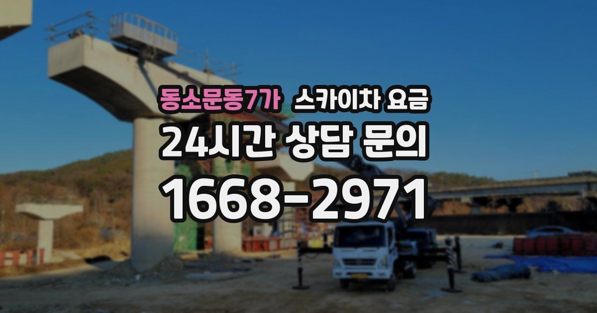 동소문동7가 스카이차 요금