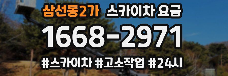 삼선동2가 스카이차 요금