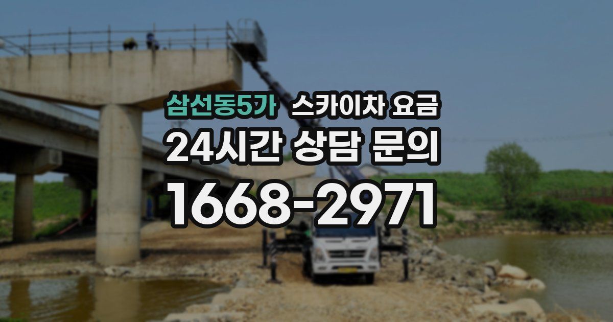 삼선동5가 스카이차 요금