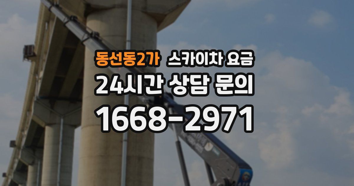 동선동2가 스카이차 요금