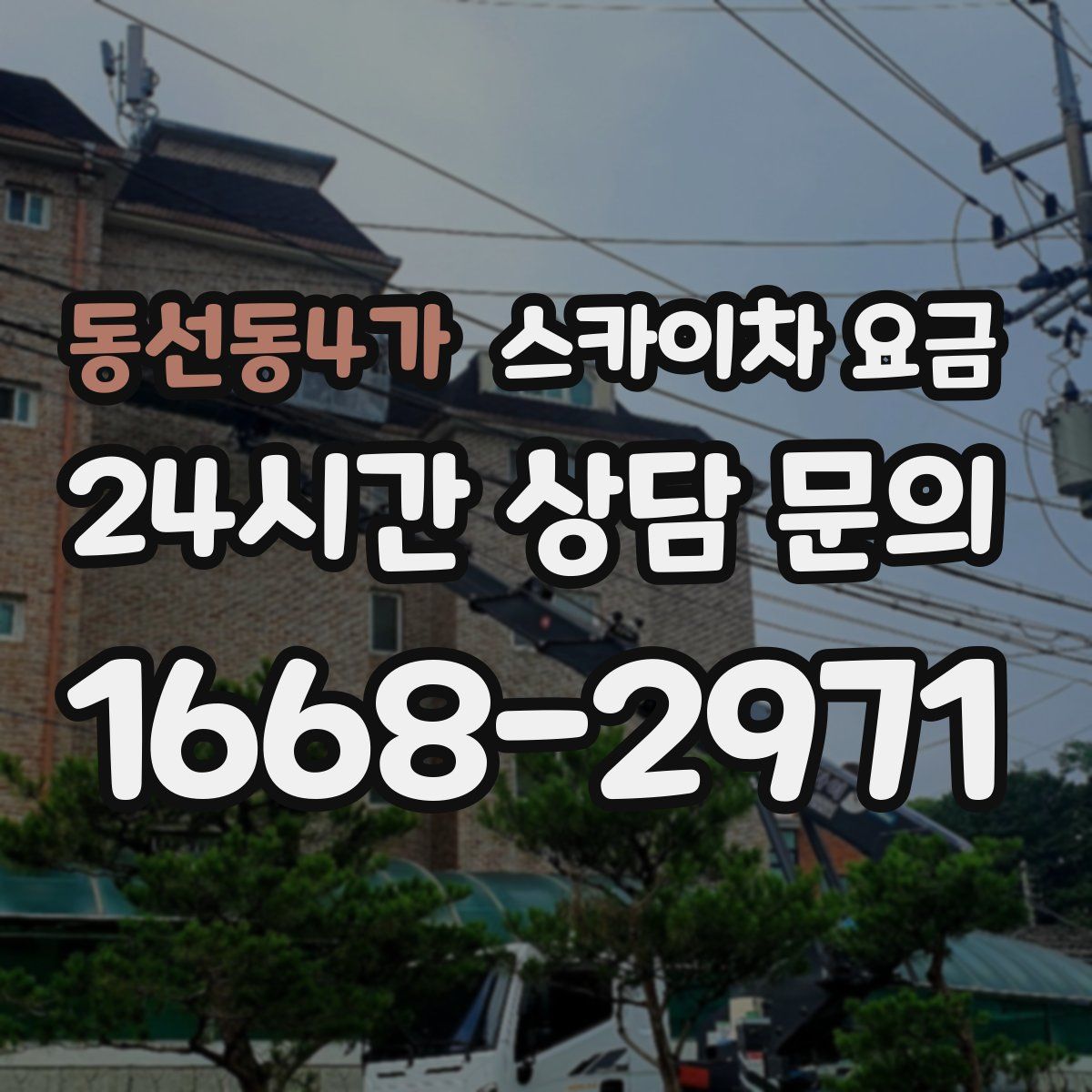 동선동4가 스카이차 요금