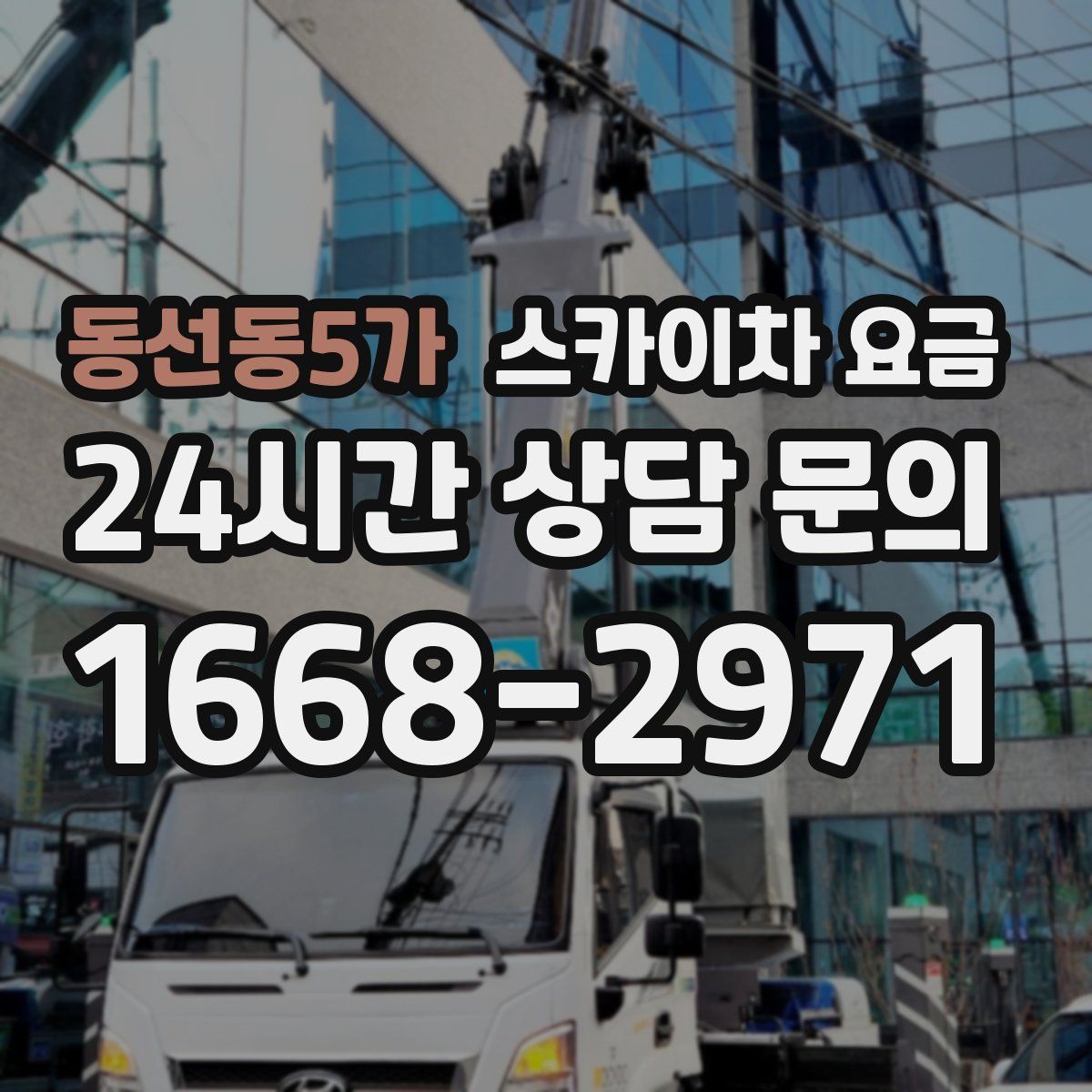 동선동5가 스카이차 요금