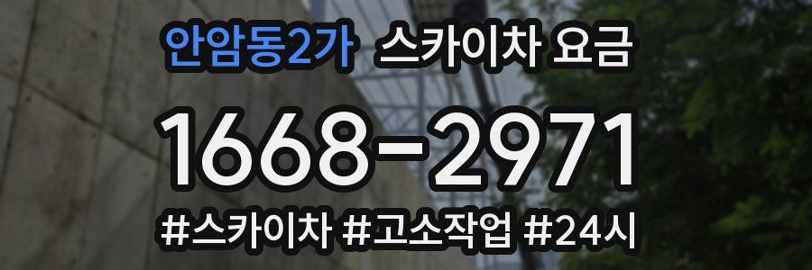 안암동2가 스카이차 요금