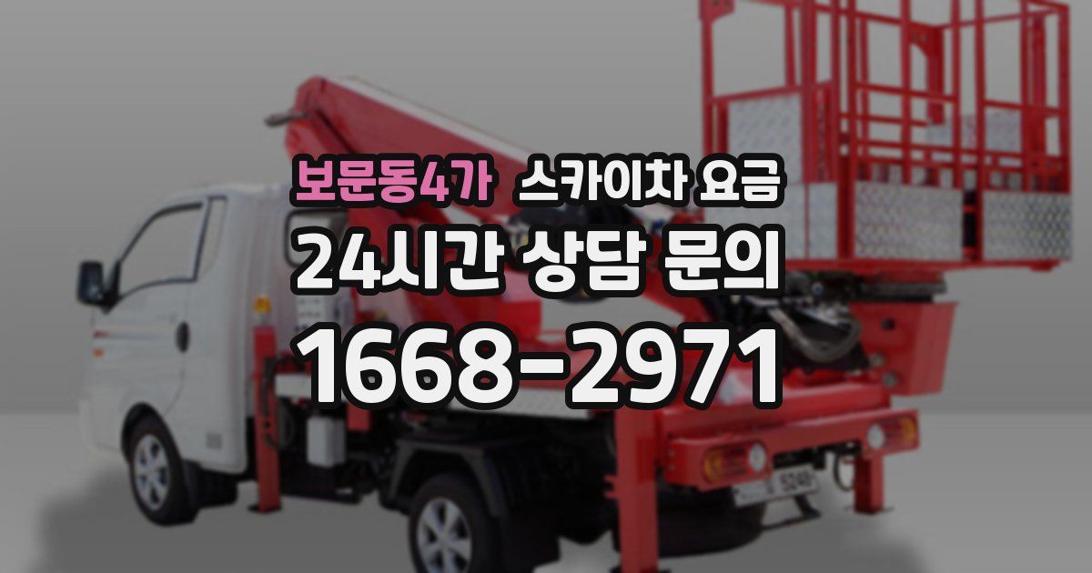 보문동4가 스카이차 요금