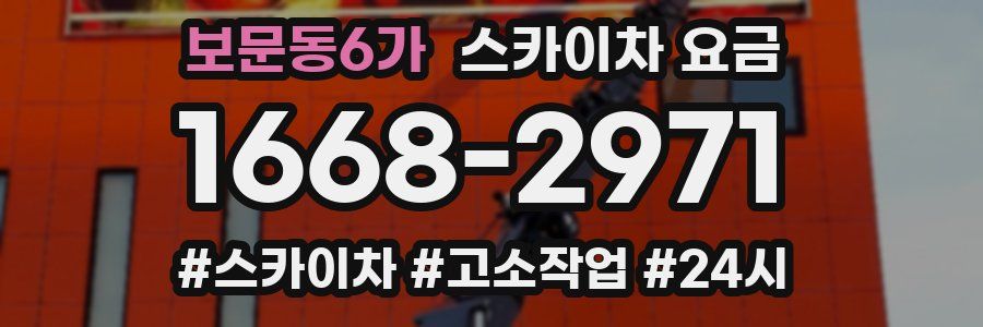 보문동6가 스카이차 요금