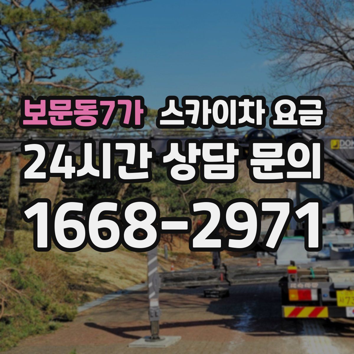 보문동7가 스카이차 요금