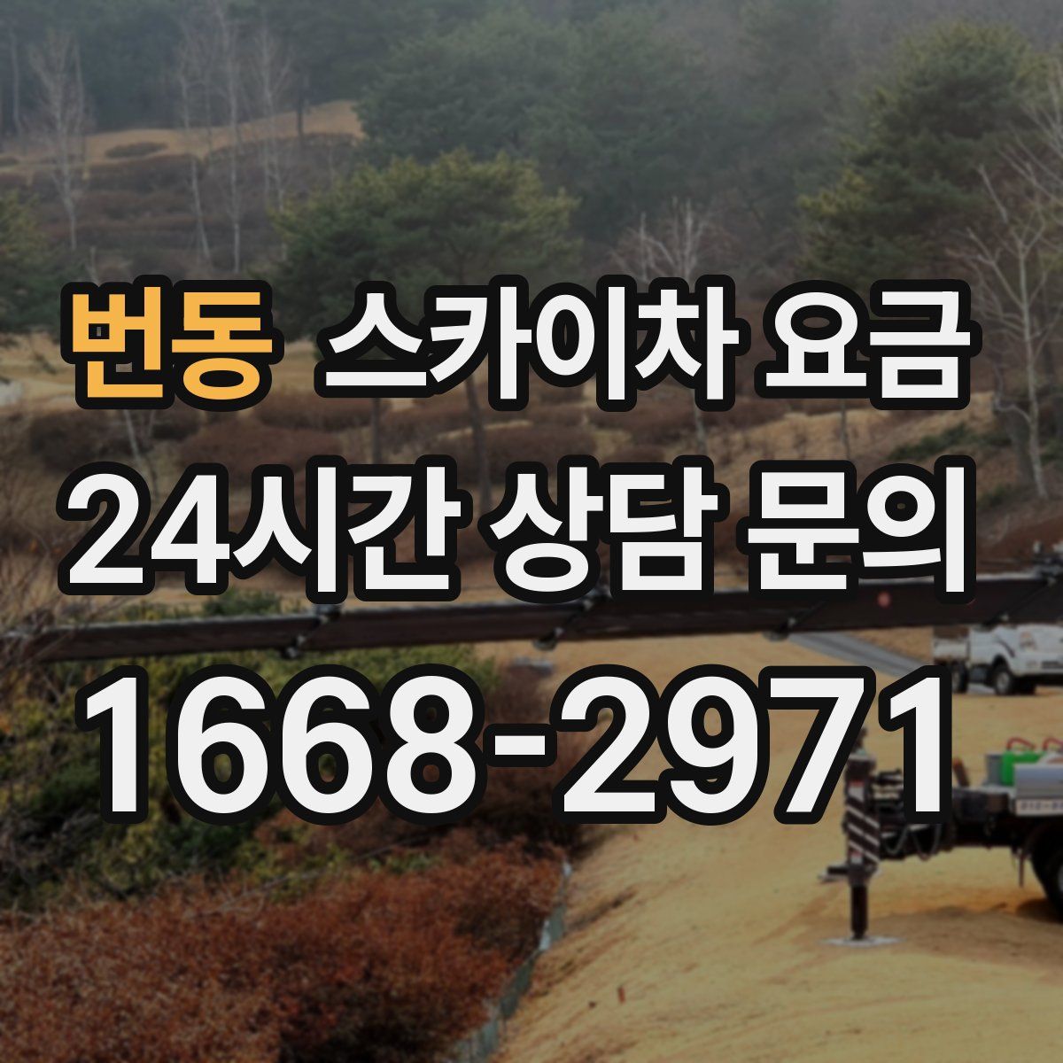 번동 스카이차 요금