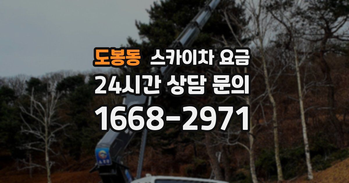 도봉동 스카이차 요금