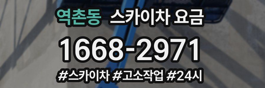 역촌동 스카이차 요금