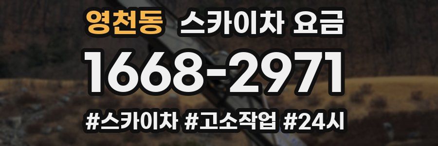 영천동 스카이차 요금