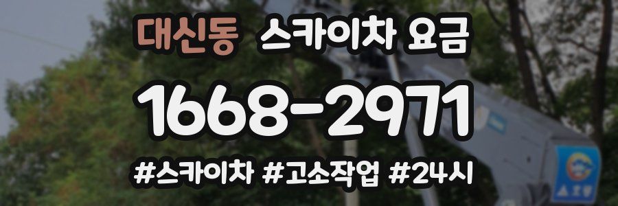 대신동 스카이차 요금