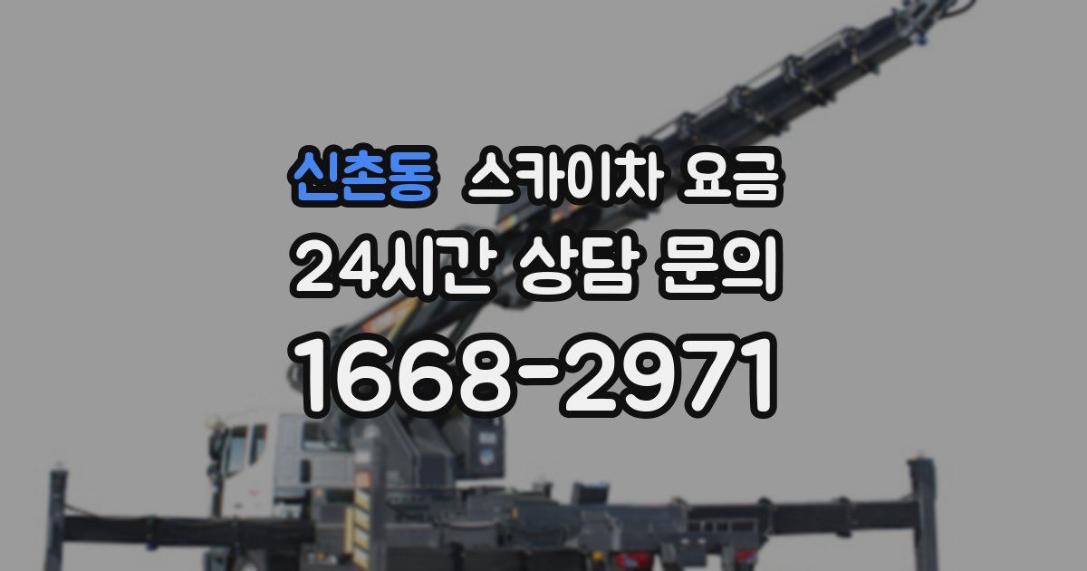 신촌동 스카이차 요금
