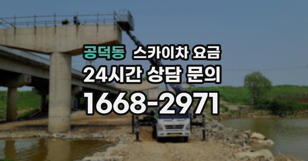 공덕동 스카이차 요금