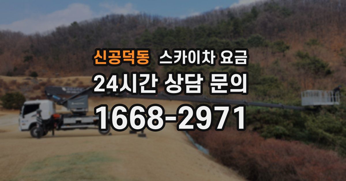 신공덕동 스카이차 요금