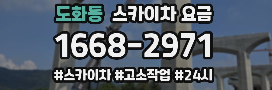 도화동 스카이차 요금
