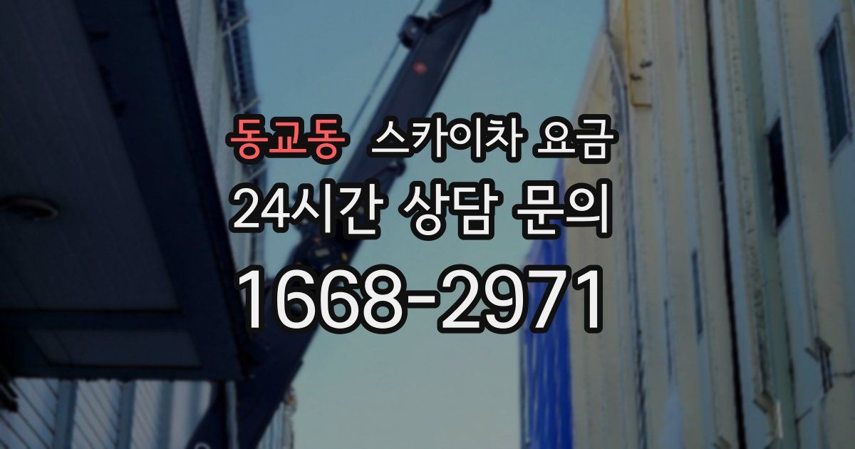 동교동 스카이차 요금