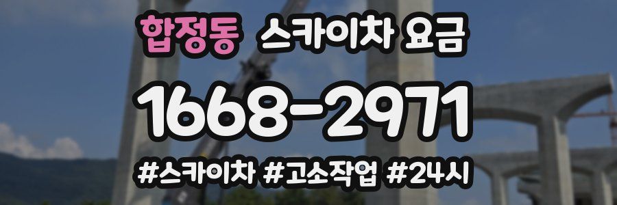 합정동 스카이차 요금