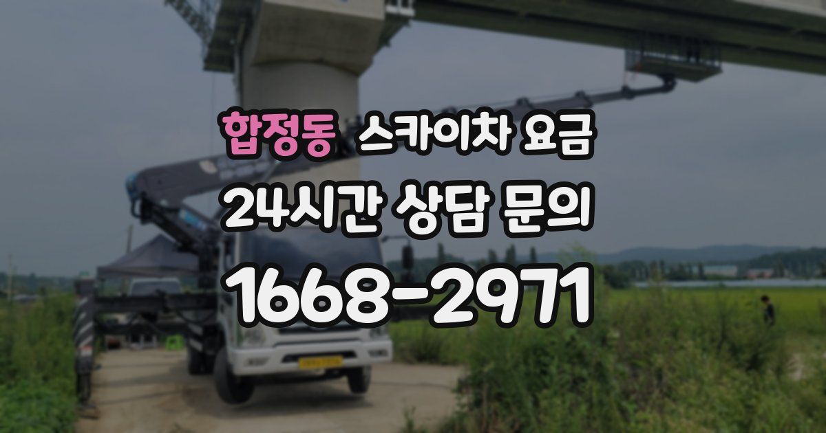 합정동 스카이차 요금