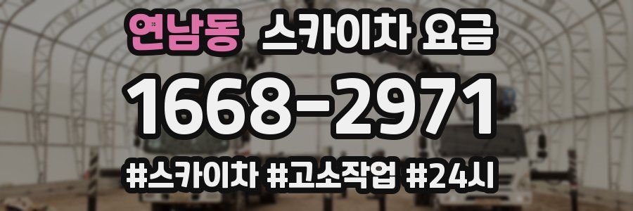 연남동 스카이차 요금