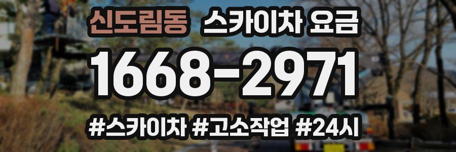 신도림동 스카이차 요금